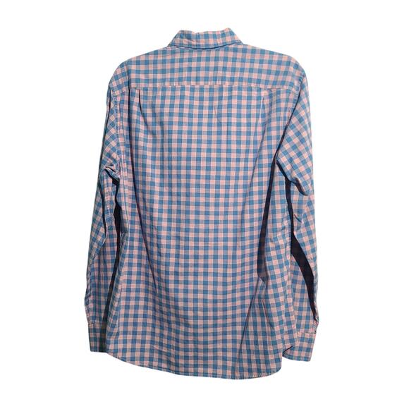 J. Crew Gingham Classic Secret Wash Button Front Shirt Pink Blue - Picture 2 of 5
